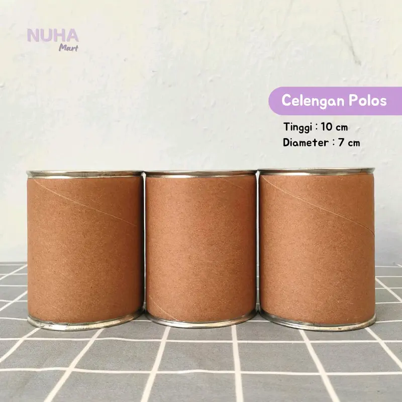 Celengan Polos Mini 10 x 7 cm Komposit Tanpa Sticker Buka Tutup Papertube Souvenir 2