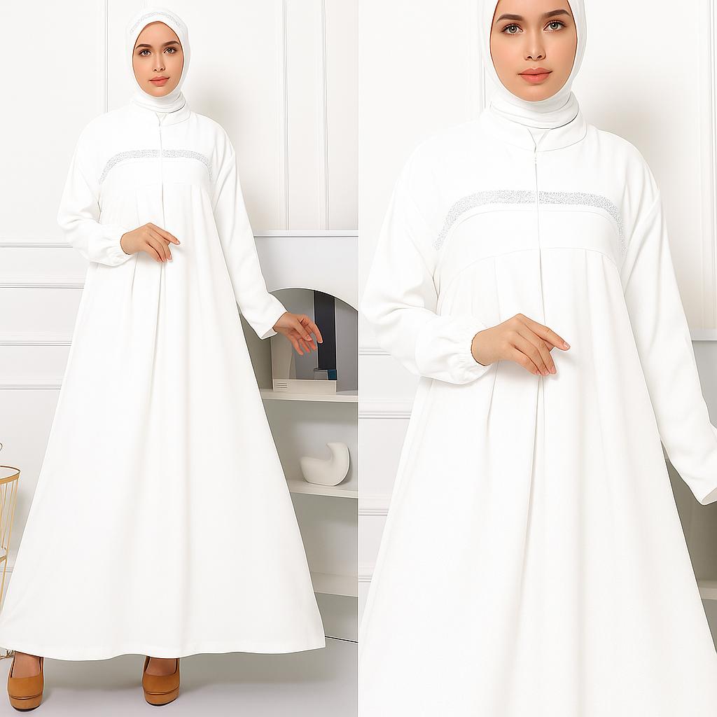 Gamis Mahohany Lebaran Jumbo Dengan Mute Swarovsky Elegan Simpel Mewah Gamis Mahohany Lebaran Jumbo Dengan Mute Swarovsky Elegan Simpel Mewah
