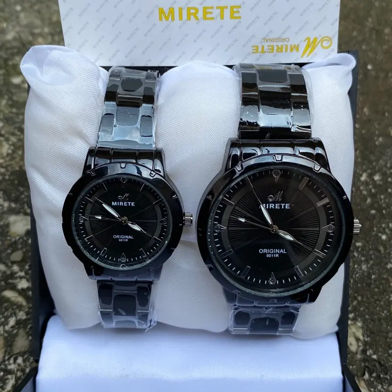 Mirete Jam Tangan Couple / Single Original Tahan Air Strap Rantai Stainless Stell bisa beli satuan  COD
