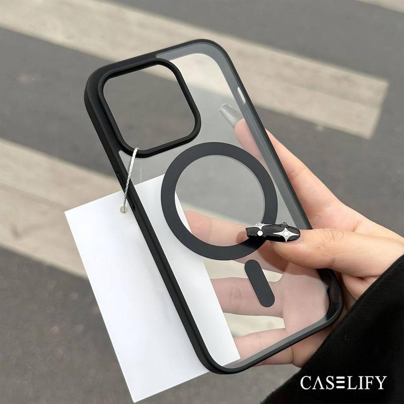 CASELIFY MACARON MAGSAFE CLEAR CASE COMPATIBLE WITH IPHONE 11 12 13 14 15 PRO PLUS MAX XR XS XSMAX 3