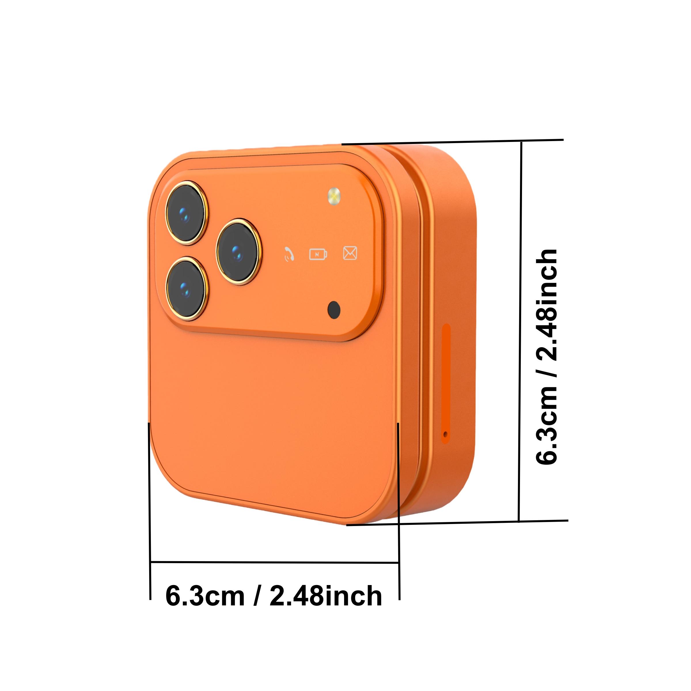 FUFFI 折りたたみ式カメックス型ミニスマホ、1.77インチ高解像度