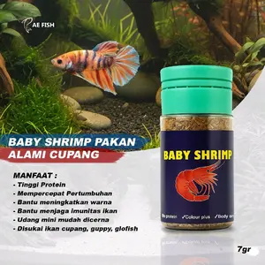 baby shrimp pakan ikan cupang Guppy dan ikan hias kecil lainya