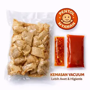 Pentol Nyaman COD Pentol Tahu Madura 51 Biji Bonus Saos & Sambal Kemasan Vacuum Lebih Awet & Higienis