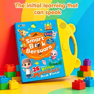 Mainan Pertama Kali Kenal Buku Buku Audio Interaktif Elektronik 3 In 1: Indonesia, Inggris, Mandarin. Smart Book Perkenalan Pertama Anak Dengan Dunia Membaca. Untuk Paud, Tk, Usia 3, 4, 5, 6 Tahun. 26 Tema: Abjad, Angka, Hewan Lucu, Warna, Buah, Tubuh