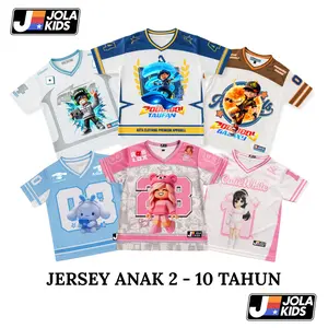 JOLAKIDS Jersey Anak Roblox One Piece Kuromi Melody Cinamonroll Dryfit Brazil Usia 1-10 Tahun Unisex