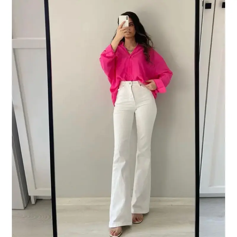 Celana Jeans Wanita Cutbray Stretch- Celana Wanita Kekinian Highwaist Polos Slim Fit premium 4