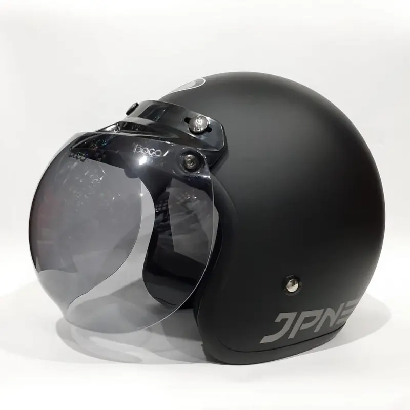 Helm JPN RETRO ARC Kaca Cembung / Datar | Helm Bogo Retro Untuk Pria dan Wanita Dewasa Original SNI 5