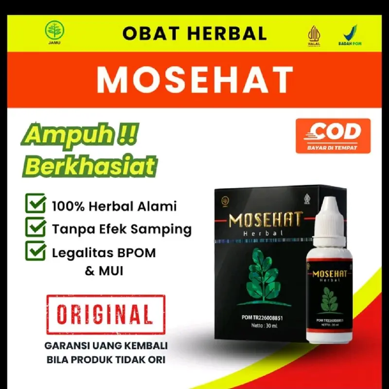 MOSEHAT Ekstra Daun Kelor dengan Propolis dan Habbatussauda 30ml 1