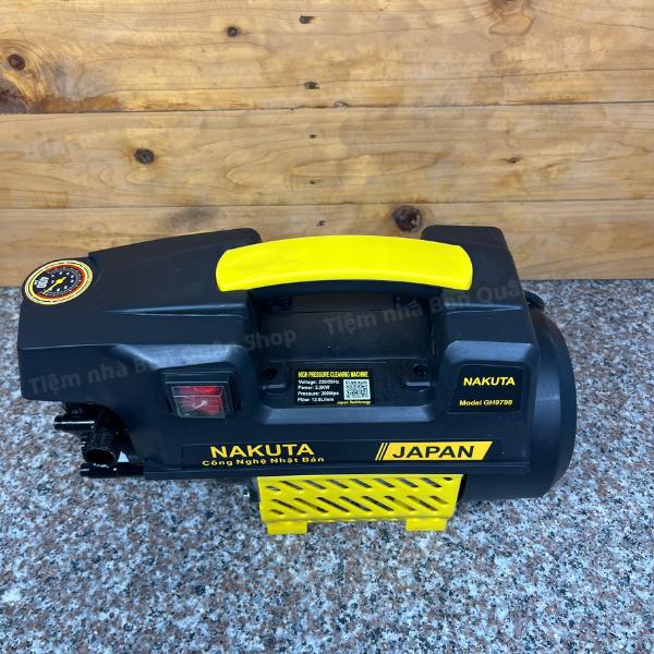 Máy rửa xe áp lực cao Nakuta 3500W - Động cơ lõi đồng - Kèm dây 15m và phụ kiện 5