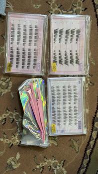 Product Review of FindLove Camellia Glue Free Eyelash Pre-Bond Technology  No Glue Needed  DIY Eyelash  1-Step Press On Lashes Self Adhesive Reusable Natural Segmented  Long Lasting  Eyelash Extensions gluefree lashes Cosmetic free Tweezer  Self-Adhesive C Curl Lashes from j**2 0