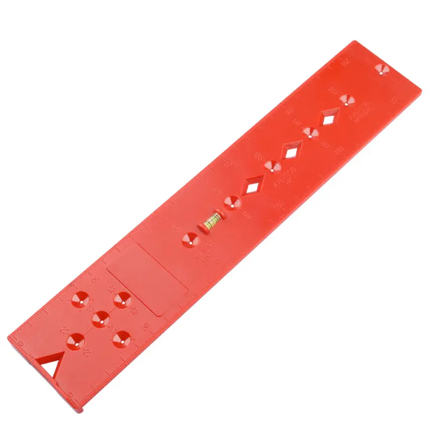 Drilling Guide Portable Bubble Level Ruler Construction Pipe Hole Drilling Guide Punch Locator DIY Instrument Tools