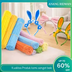 100pcs Kawat Bulu Mercy Premium 30mm | Pipe Cleaner Tebal Lentur | DIY Hiasan Bulan Bintang Ramadan & Dekorasi Lebaran | CRAFT RAMADAN