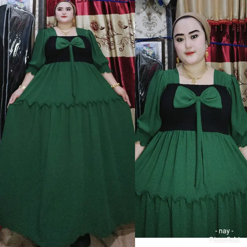 Marimar Dress Tangan panjang  cringkel airfloe 1