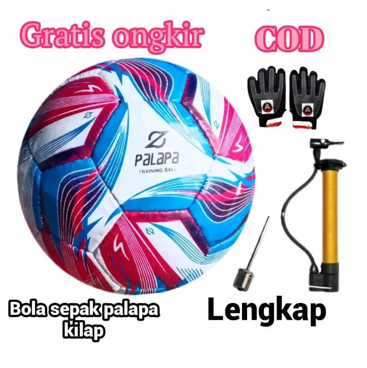 bola sepak kilap size 5 bola kaki bola blider palapa Ortus batik Ball Outdoor