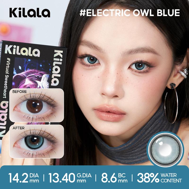 1 cặp kính áp tròng 6 tháng DIA 14.0-14.5mm độ cận 0-7 lens mềm mại màu sắc xinh đẹp nổi bật chất phong cách cosplay lens không thể thiếu vào lễ hội Halloween 1