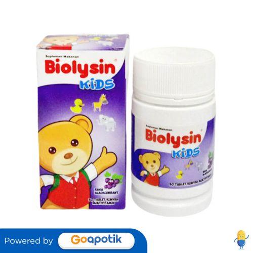 Gambar BIOLYSIN KIDS BLACKURRANT BOTOL 30 TABLET dari Klinik Astuti Medika Pratama By GoApotik Kab. Bekasi Tokopedia