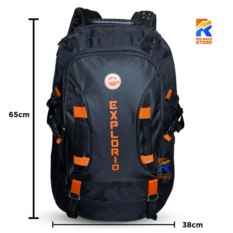EXPLORIO - Tas Ransel Pria Jumbo Backpack 60L / Tas Ransel Carrier Unisex Pulang Kampung 5