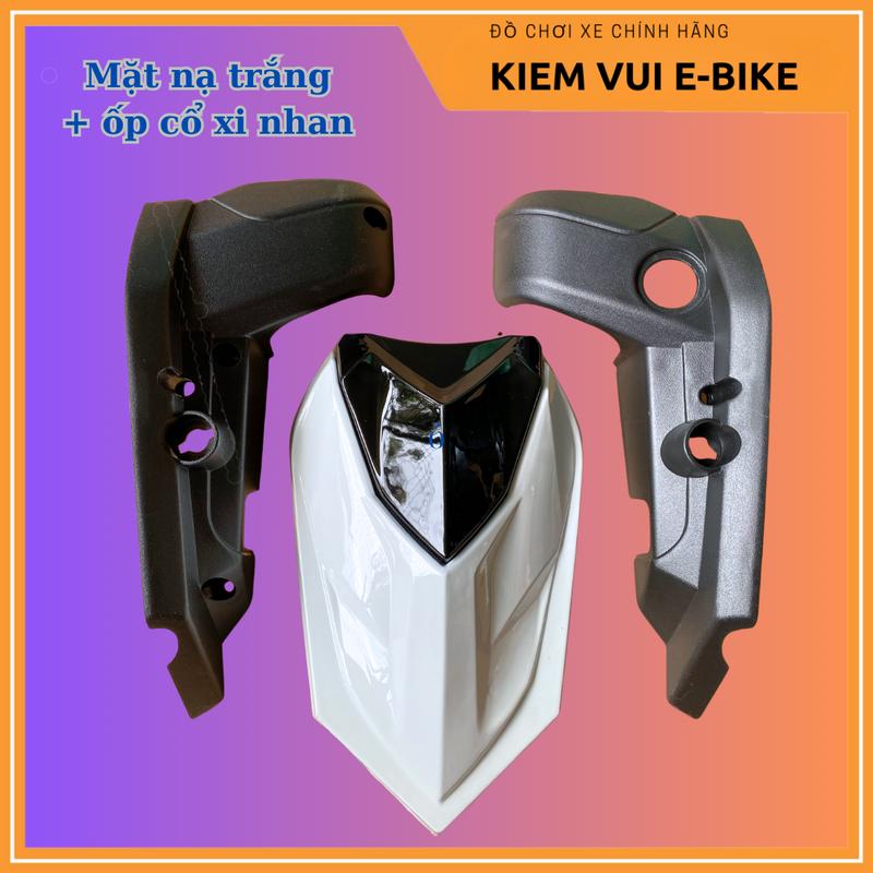 Mặt nạ ốp xi nhan đời mới xe điện 133 Mặt nạ siêu nhân đời mới 2025 lắp cho xe điện 133 sơn bóng