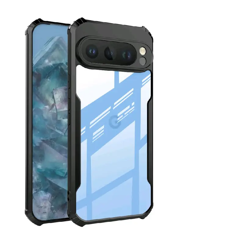 WIDI JAYA x Case Fusion Airbag Google Pixel 9 Pro XL 4a 5G 5 5a 8a 8 Pro 7a 7 Pro 6a 6 Pro Hitam Casing Cover Hybrid Softcase 4