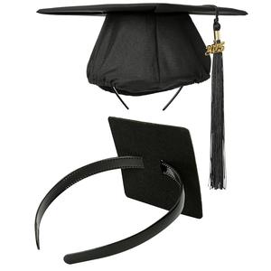 Diadema para sombrero de graduación, banda antideslizante y segura para sombrero de graduación, accesorios para estudiantes mujeres (sombrero no incluido), set de 1 pieza/2 piezas