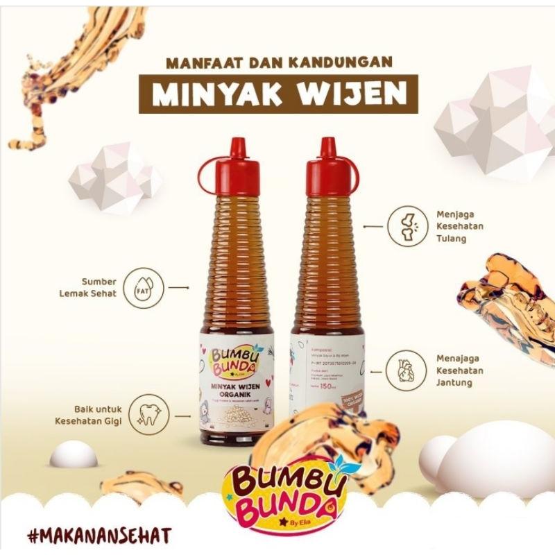 BUMBU BUNDA BY ELIA Kecap Manis Organik Saos Tiram Minyak Wijen / Bumbu Masak Organik untuk Anak 4