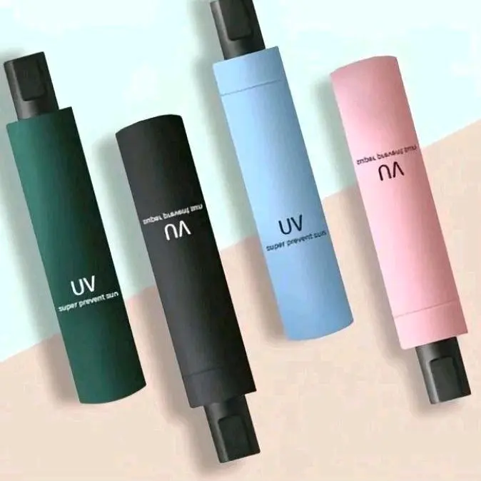 Payung Lipat Anti UV Panjang Dewasa Tahan Panas Hujan Anti Radiasi Banyak Varian Warna Hijau Hitam Biru Pink