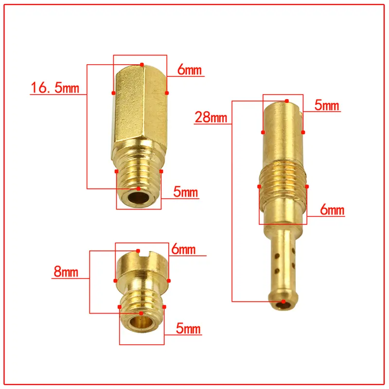 20Pcs/Set Mortorcycle Main Slow/Pilot Jet Scooter For KEIHIN SUDQO PWK PE PWL PWM OKO CVK EVO  Carburetor Main Nozzle 1