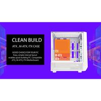 Gambar CASING CUBE GAMING WIRZOF - Mid Tower ATX Case Tempered Glass dari Techno Computer Bali Kota Denpasar 4 Tokopedia