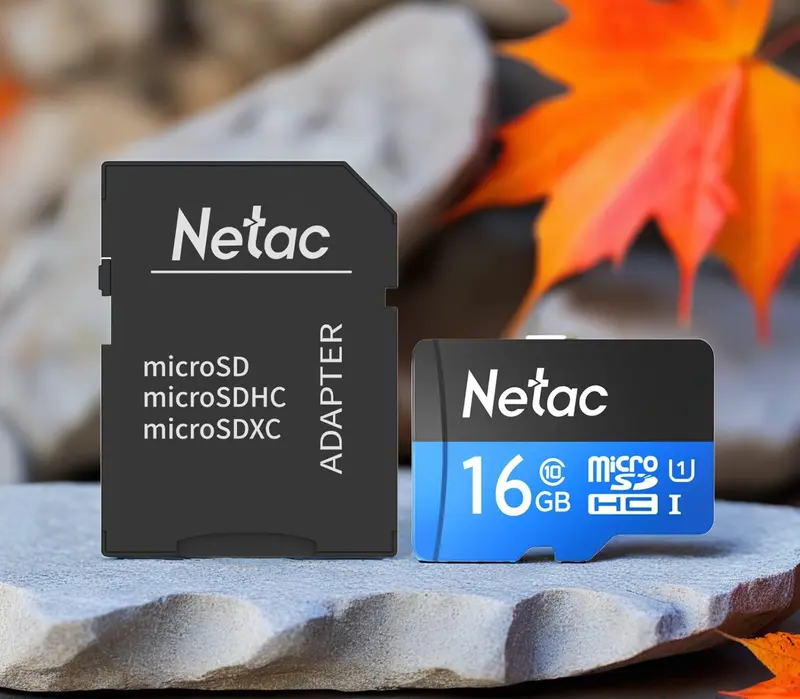 Netac MicroSD P500 Standard MicroSDHC / MicroSDXC 8GB/16GB/32GB/64GB/128GB UHS-I Class 10 up to 90MB/s Retail Pack Card 4