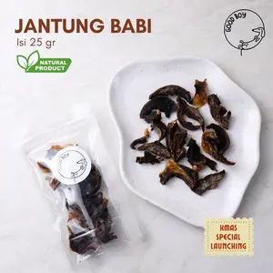 Good Boy Dehydrated Pork Heart Jantung Babi Cemilan Jerky Anjing Natural Organic