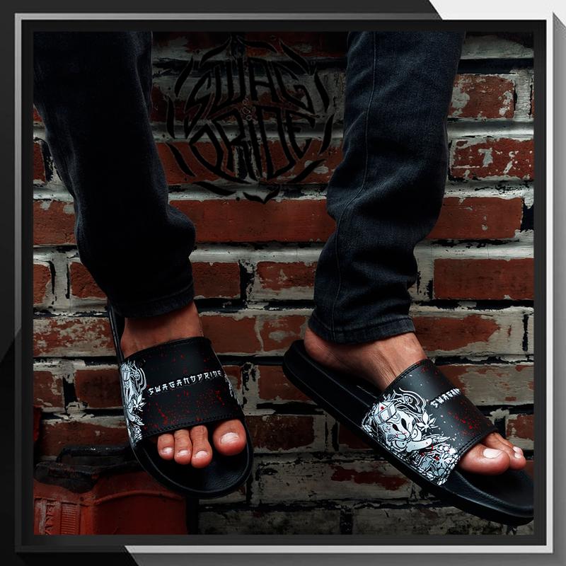 Sendal Sukajan Japan Series - Sandal Slip On Pria - Slippers Pria - Selop Slide Karet SWAG AND PRIDE 6