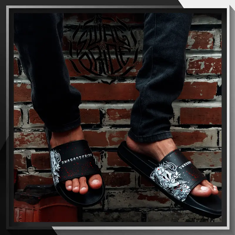Sendal Sukajan Japan Series - Sandal Slip On Pria - Slippers Pria - Selop Slide Karet SWAG AND PRIDE 5