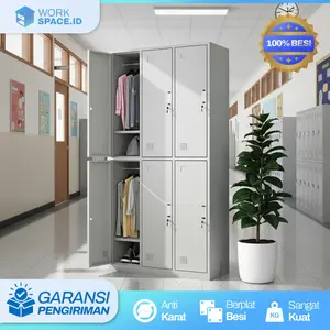 LEMARI LOKER KABINET BESI Penyimpanan Barang Tempat Gym Kantor Sekolah Kolam Renang Rumah Sakit