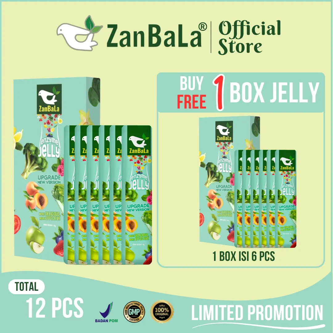 【PROMO NEW VERSION】ZanBaLa fruit and vegetable High Enzyme Jelly untuk Membantu Melancarkan BAB