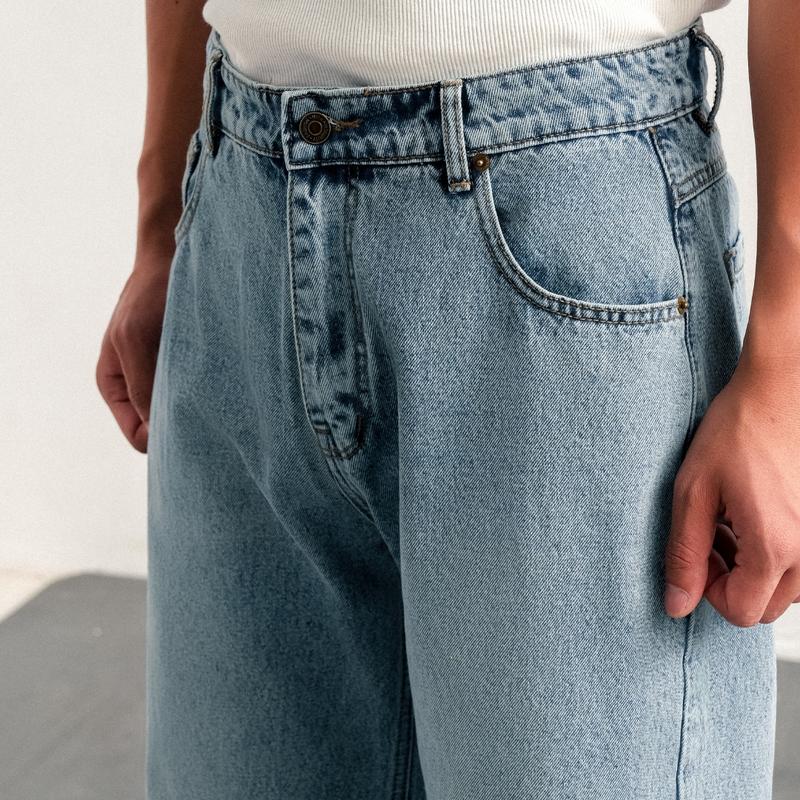 [SALE ĐÓN HÈ] Quần Jeans Nam Nữ Form Wide Leg Ống Rộng Dáng Suông – Andrew Wide Leg Jeans | B Brown Studios 5