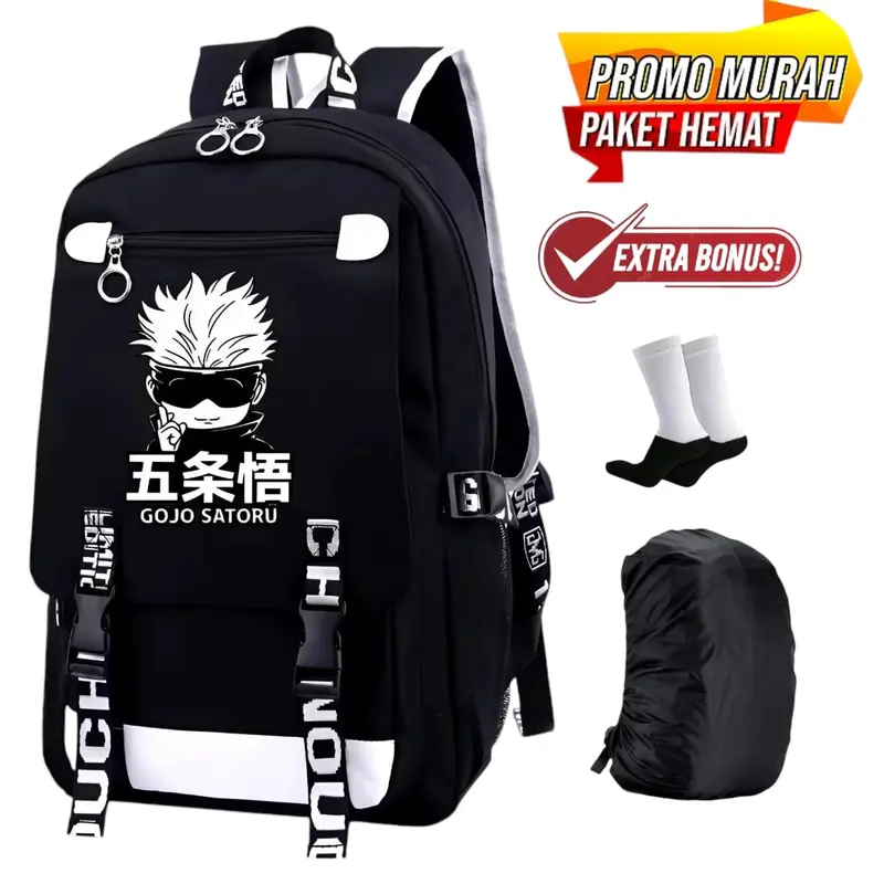 TAS RANSEL PRIA TERMURAH RANSEL SEKOLAH TAS PRIA DISTRO KEREN TERBARU  RANSEL KANVAS KAPASITAS BESAR TAS PUNGGUNG Backpack Wanita 7