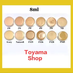 Kryolan/Cryolan Supracolor Foundation 8mL - Mini Crayolan High Coverage Concealer Liquid - Varian Warna Tersedia - Wajah, Lasting