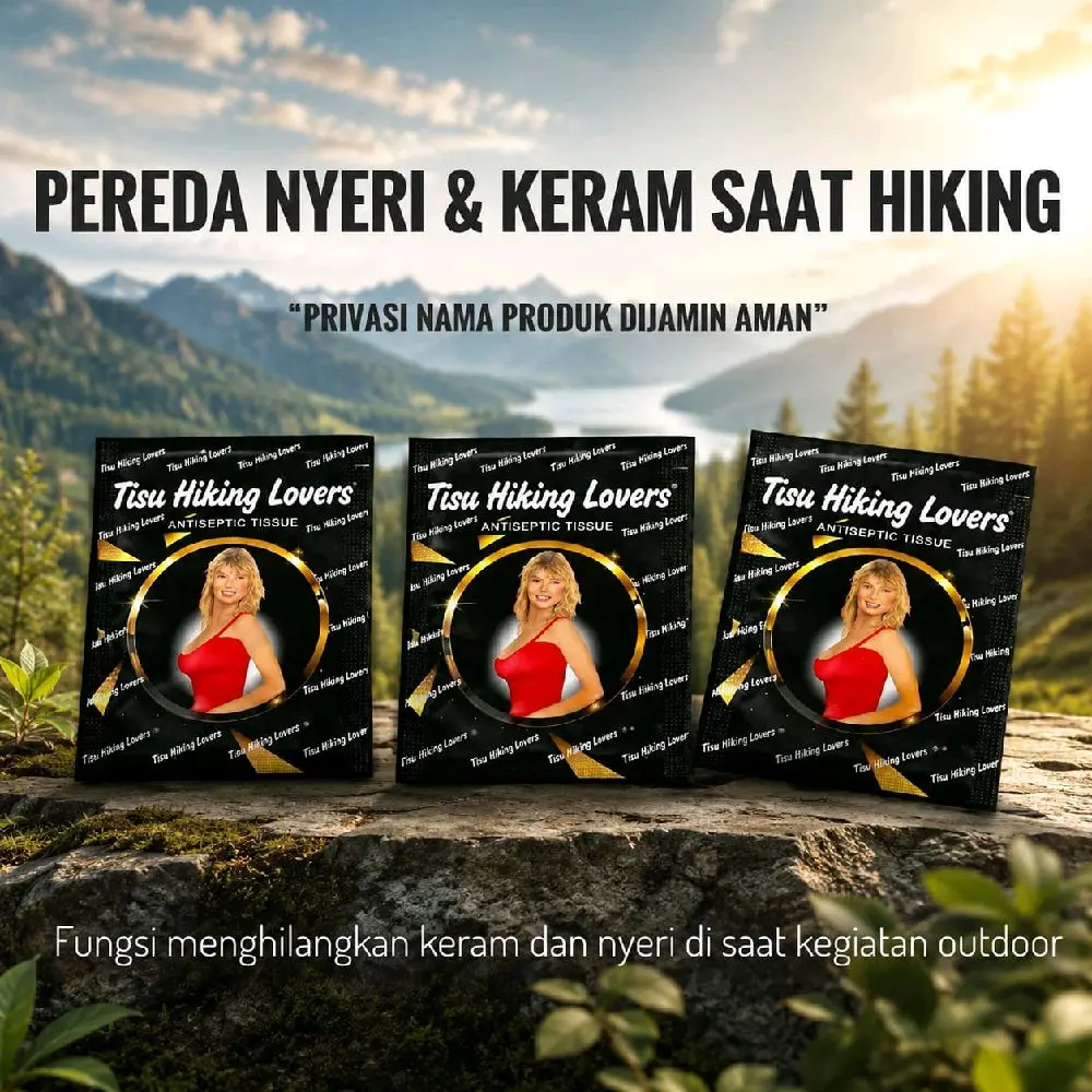 Ready 1bok isi 6pcs tisu magic pereda kram dan nyeri saat mendaki tracking dan kegiatan outdoor Camping