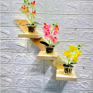 aesthetic garasi natural kayu kait & rak Ambalan Bunga Dinding Kamar Kayu Jati Belanda Hijau tahan karat kamar tidur shoft pink 100cm hitam tahan air tempat kunci