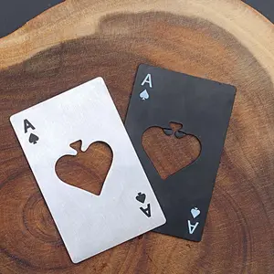 【DR】Pembuka Botol Stainless Kartu Poker AS / Ace Card Bottle Opener / Kartu Pembuka Tutup Botol Bir/pembuka tutup botol motif kart