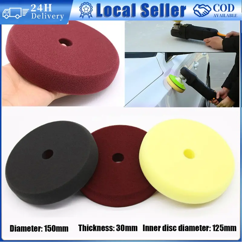 Buffing Pad Sponge Polishing Foam Sanding Disc Car Auto Waxing - TikTok ...