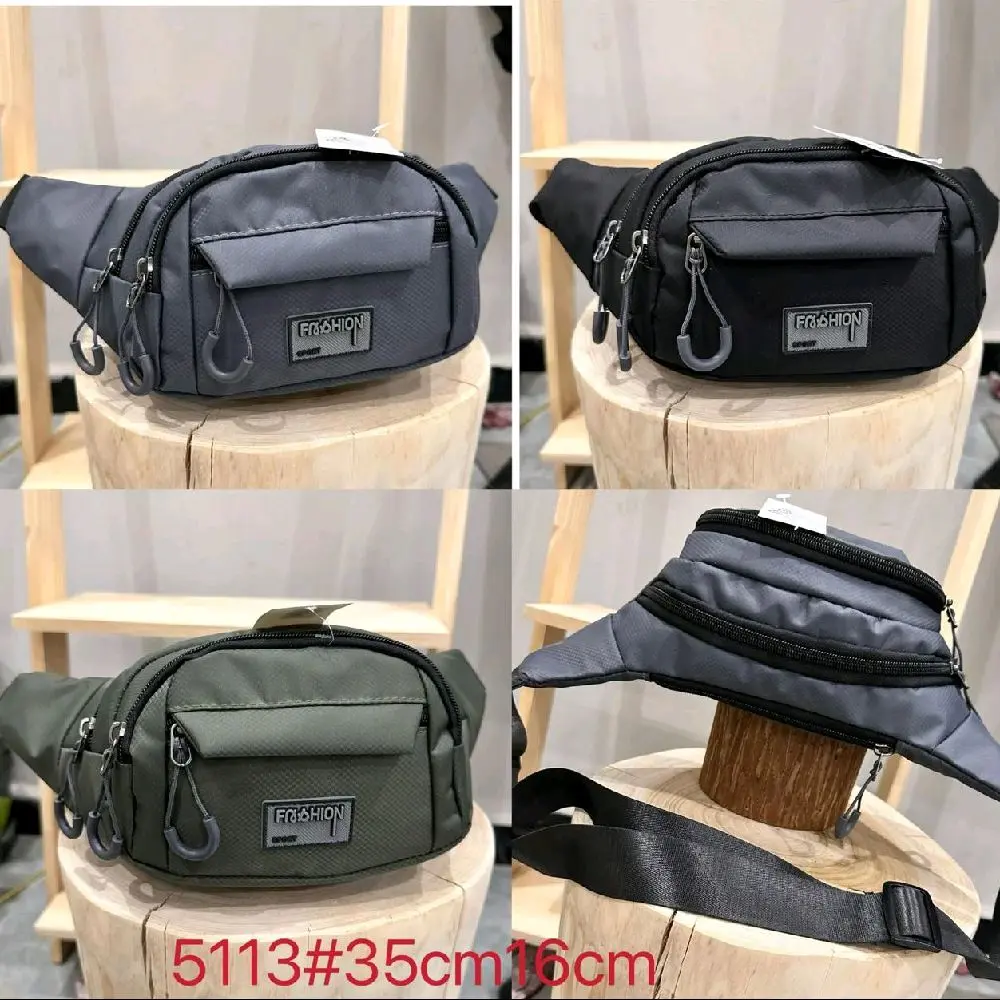 Fashion 5113# Tas Pinggang Pria Wanita 35cm x 16cm dengan Desain Praktis dan Fungsional