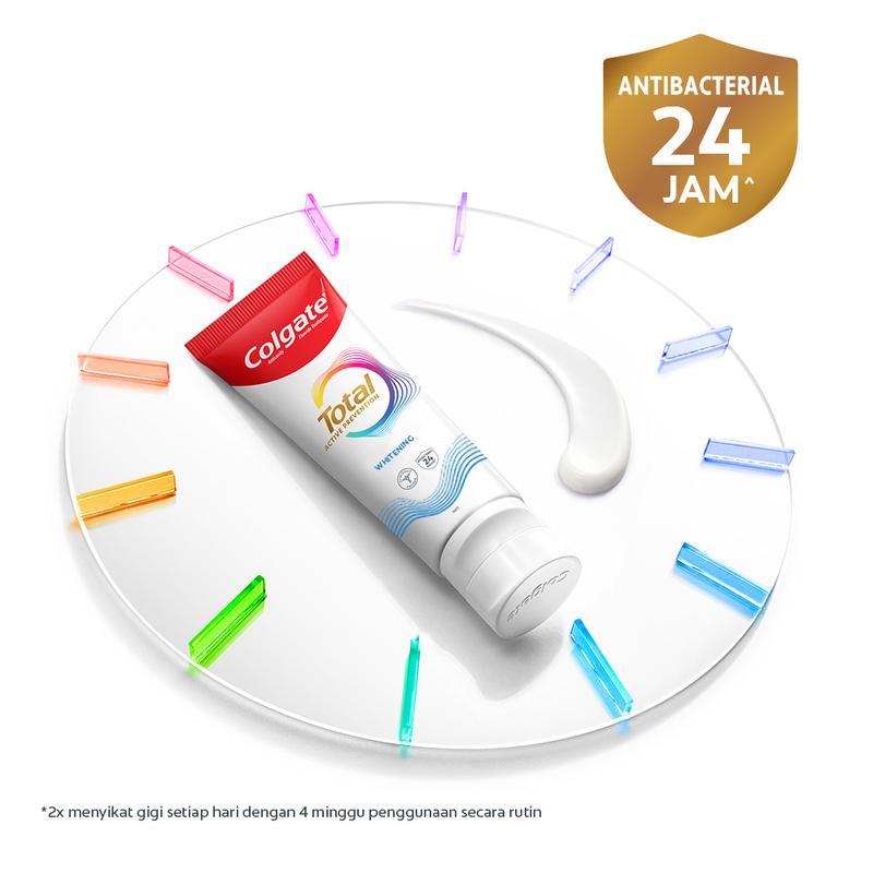 Colgate Pasta Gigi Total Whitening 150gr - Isi 2 6