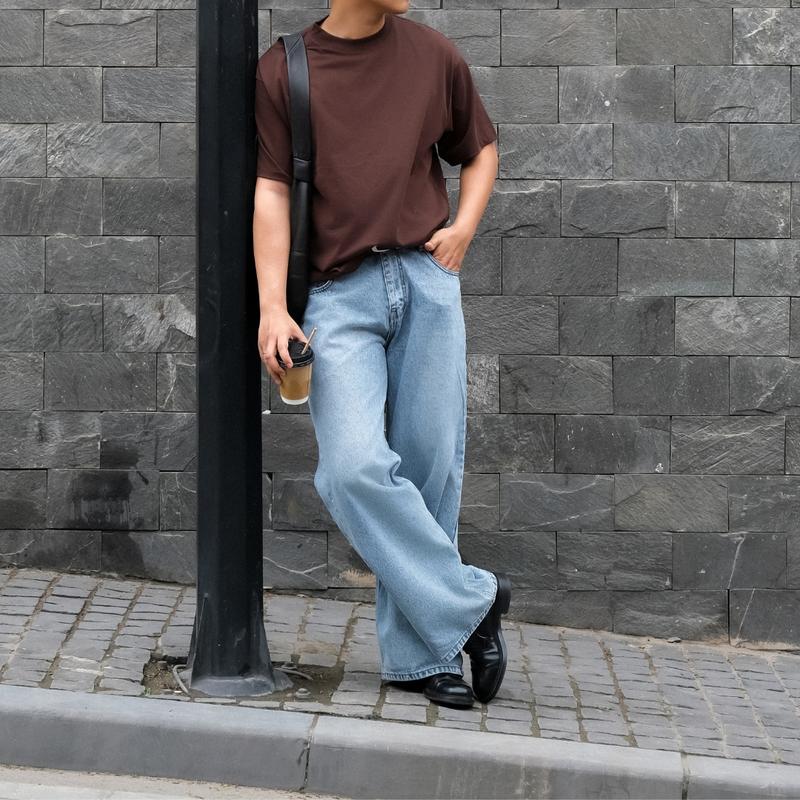 [SALE ĐÓN HÈ] Quần Jeans Nam Nữ Form Wide Leg Ống Rộng Dáng Suông – Andrew Wide Leg Jeans | B Brown Studios 7