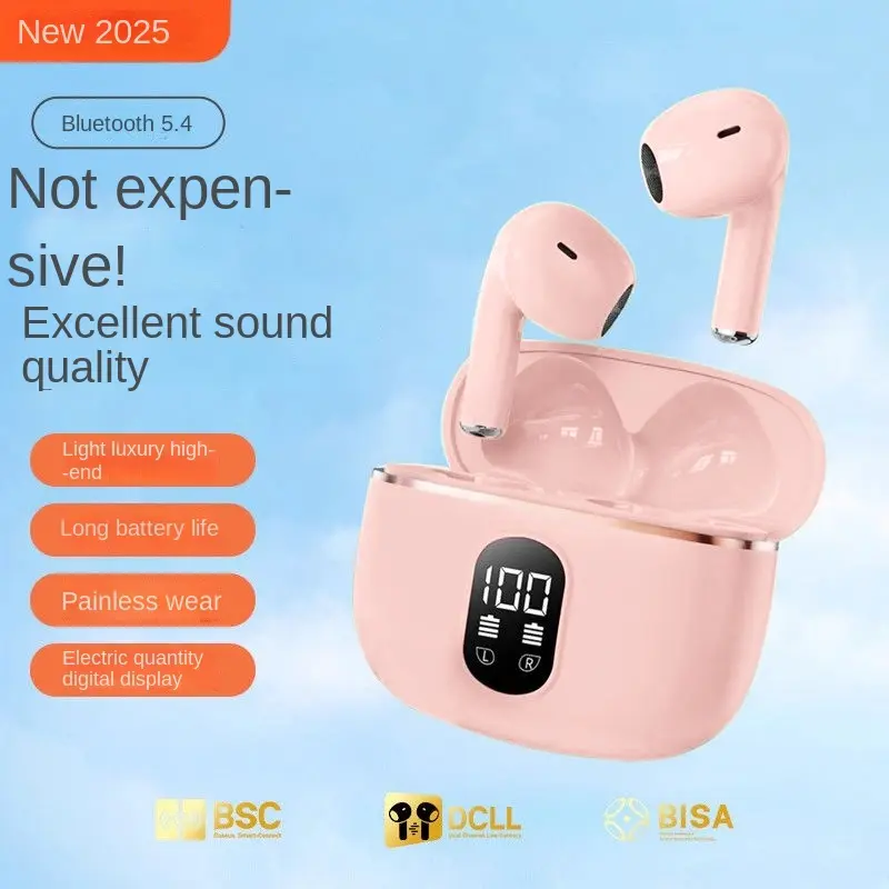 [Hot sale] Real wireless Bluetooth headset comfortable ear wear sports ultra long life standby HD sound quality Audio Electronic Earbud