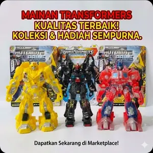 mainan robot transformers robot bumble bee dan optimus prime