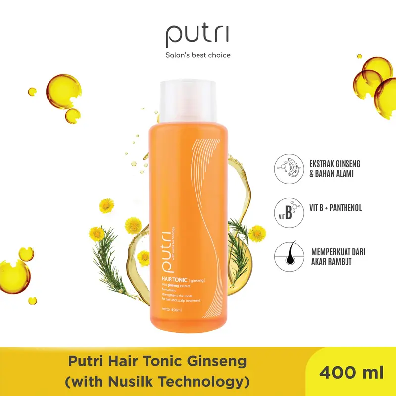 Putri With Nusilk Technology Hair Tonic Ginseng Perawatan Rontok Haircare 1