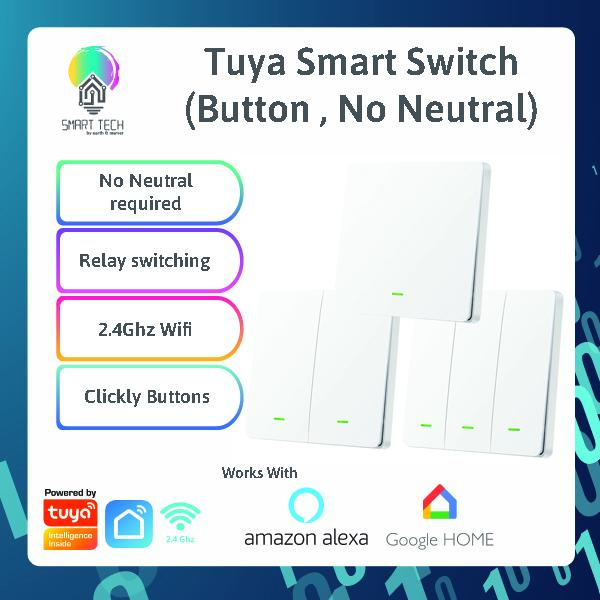 (Local Stock) Smart Tech WiFi Smart Rocker Switch / Tuya Switch ...