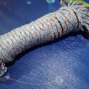 Tali Nylon Nilon Jemuran 10 Meter Tali Gantung Travel Tambang Bahan kemah Camping Pramuka Outdoor Pohon Tiang Bendera Mainan Anak serbaguna Alat Ikat Barang 10M 10Meter Metalik HDPE Paracord Laundry Drying Clothes Rope Diameter 7mm