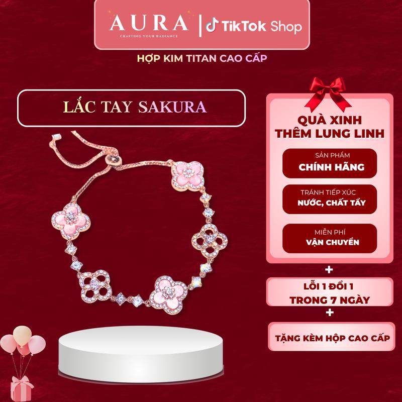 AR - 06 Lắc tay hoa anh đào sang trọng tinh tế